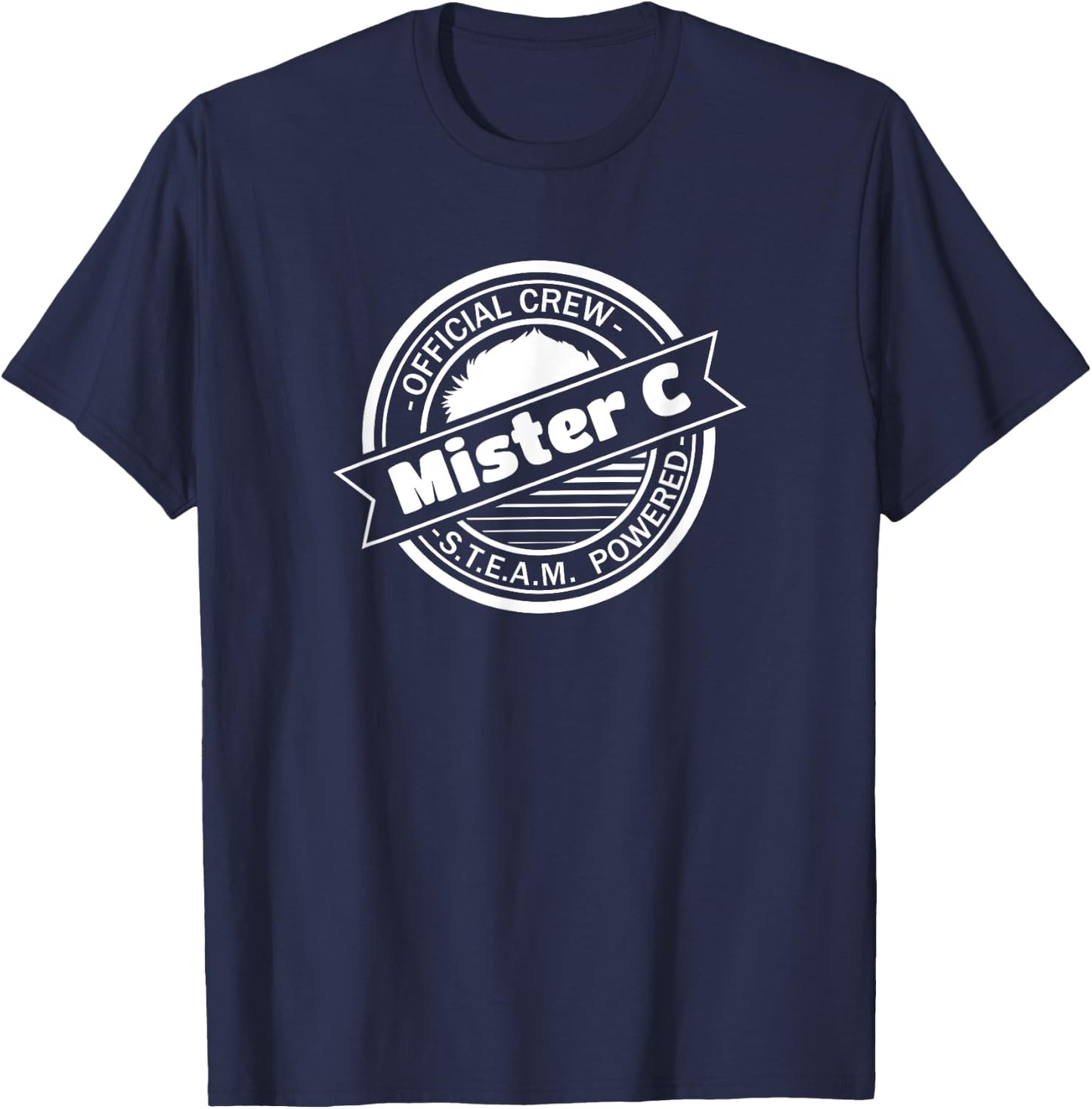Mister C Official Crew STEAM Powered education T-Shirt - T-Shirt | Navy