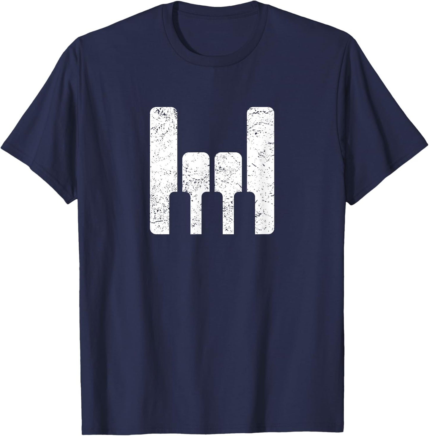Piano Player Teacher Gift - The Keyboard Rocks T-Shirt - T-Shirt | Navy