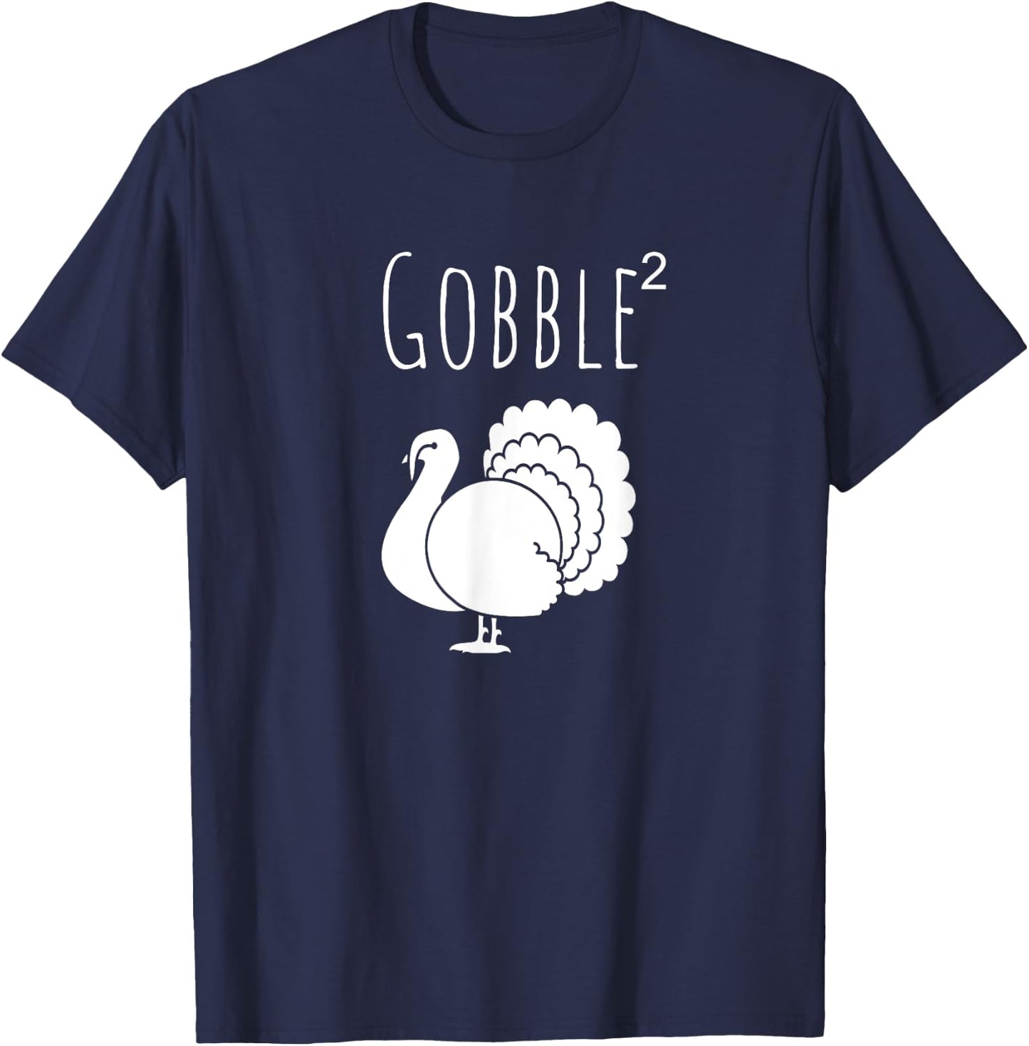 Funny Gobble Squared Turkey Day Thanksgiving Hunter T-Shirt - T-Shirt | Navy