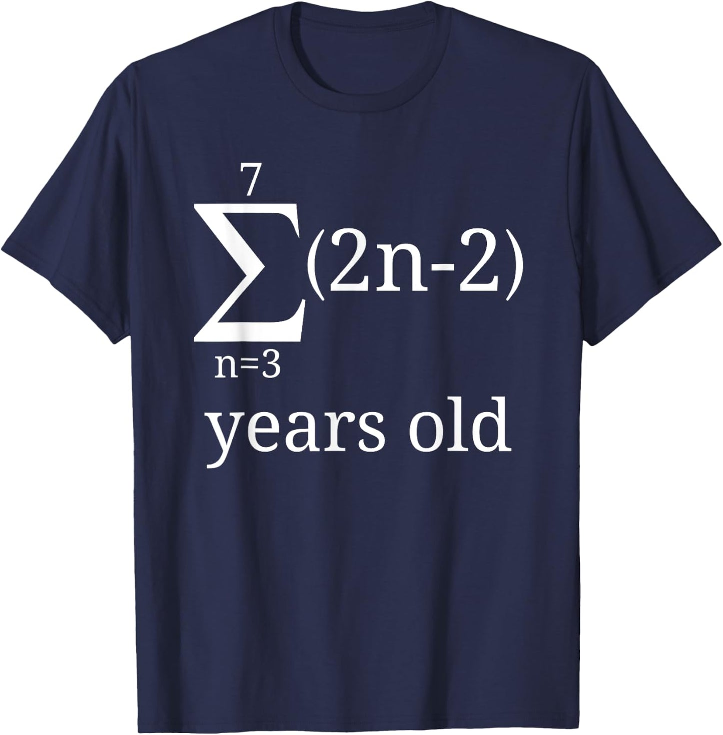 Funny Geeky Math Shirt-40th Birthday 40 Years Old Math Lover T-Shirt - T-Shirt | Navy