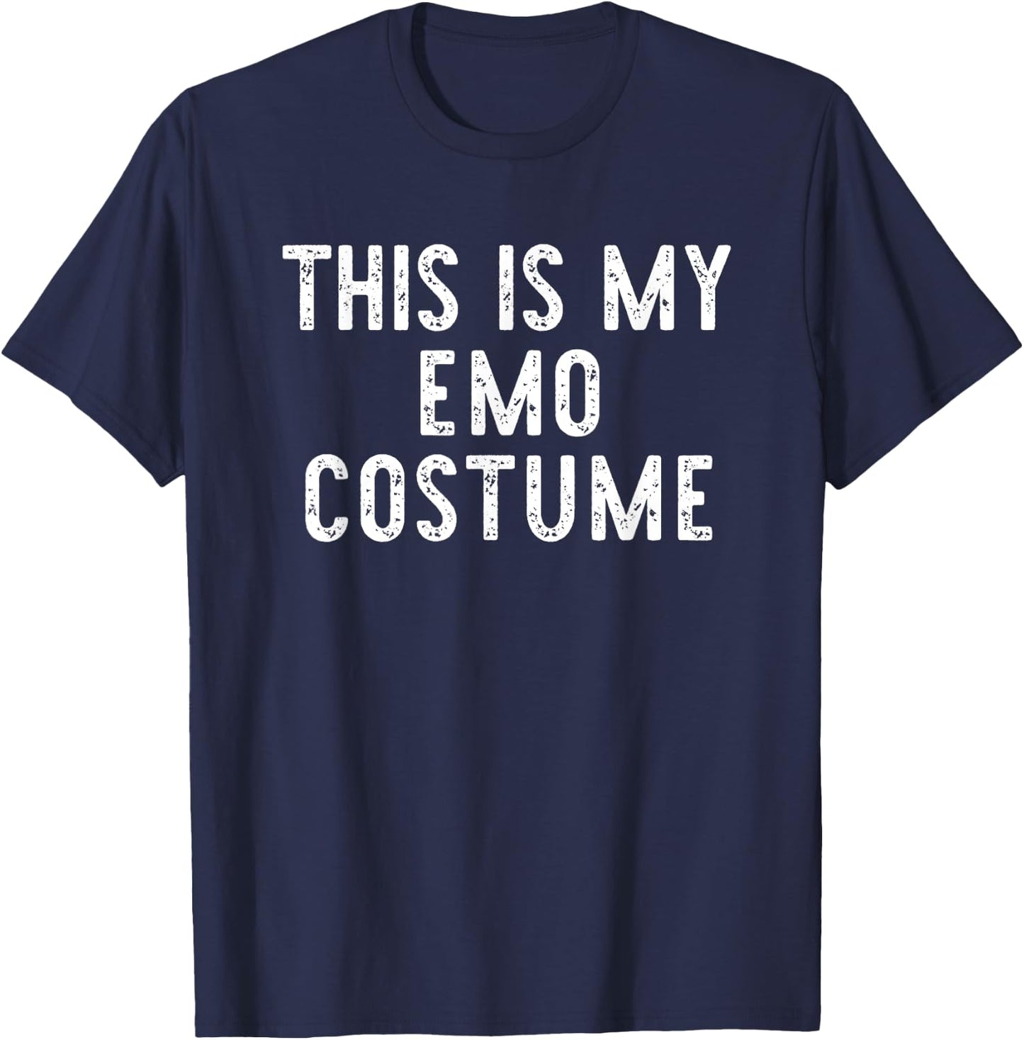 This Is My Emo Halloween Costume Simple Funny Last Minute T-Shirt - T-Shirt | Navy