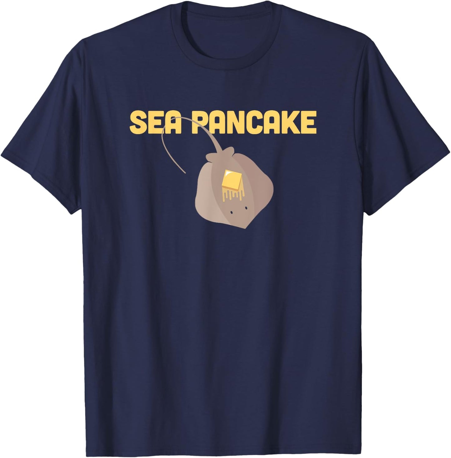 Sting Ray, Ocean Creature, & Skate / Pancake Stingray T-Shirt - T-Shirt | Navy