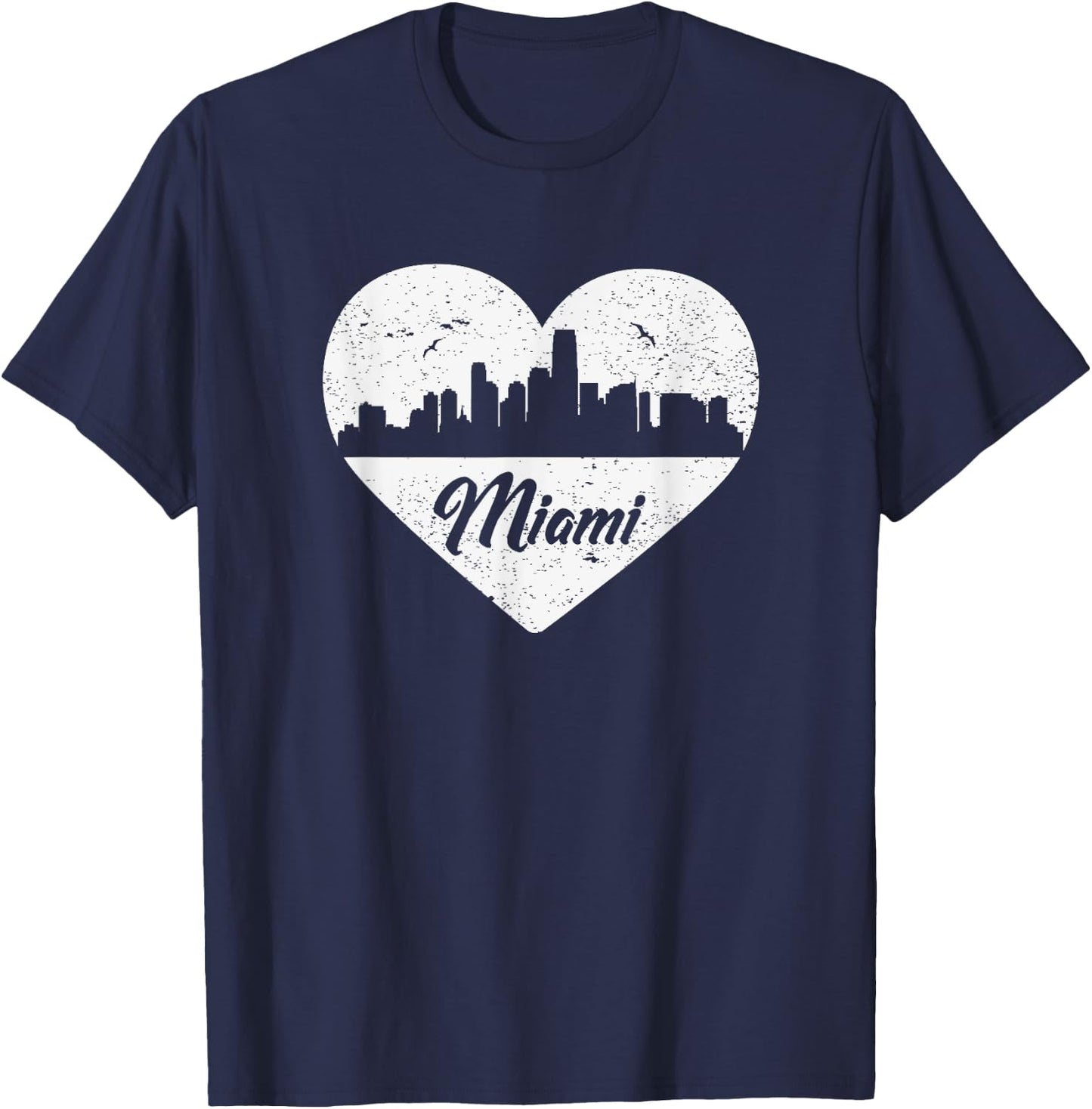 I Love Miami - Miami Shirt Gift Miami Travel T-Shirt - T-Shirt | Navy