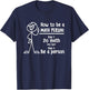 How To Be A Math Person Math Teacher T-Shirt - T-Shirt | Navy