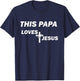 This Papa Loves Jesus T-Shirt - T-Shirt | Navy
