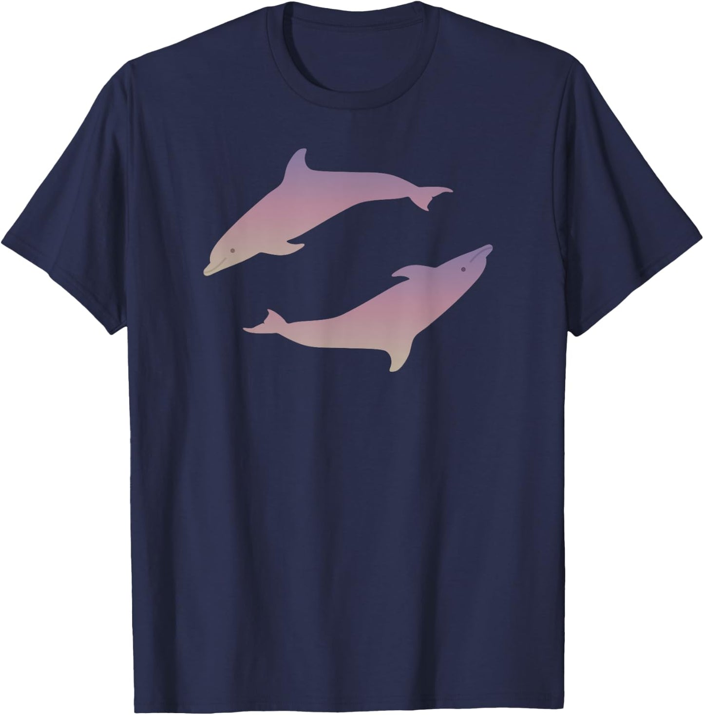 Dolphin Shirt Vaporwave Aesthetic T-Shirt - T-Shirt | Navy