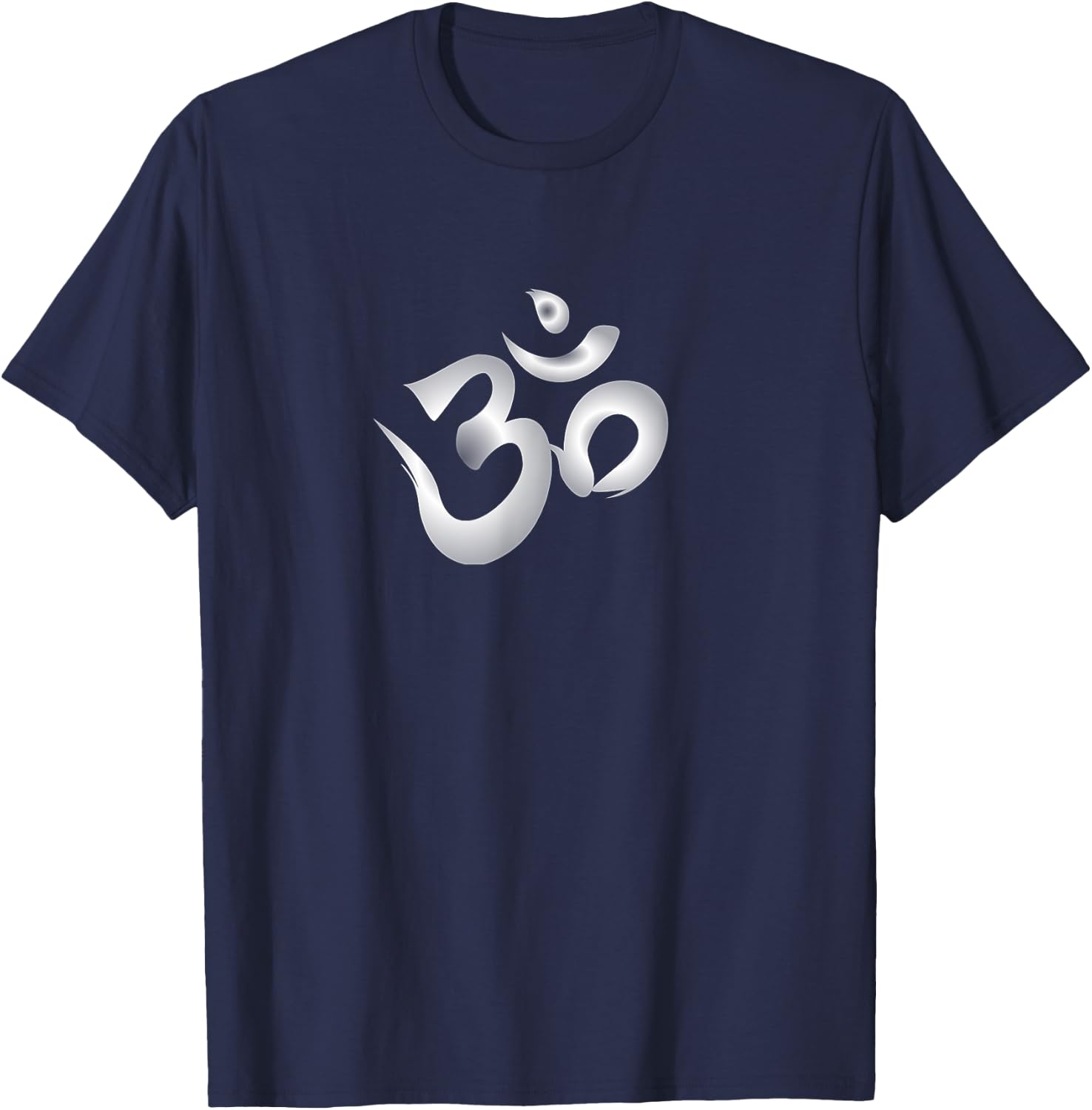 Ohm Om Symbol Meditation Hinduism T-Shirt - T-Shirt | Navy
