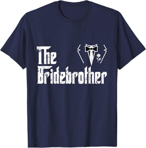 Family Brother Of The Bride Bridal Gift Groom Wife Wedding T-Shirt - T-Shirt | Navy