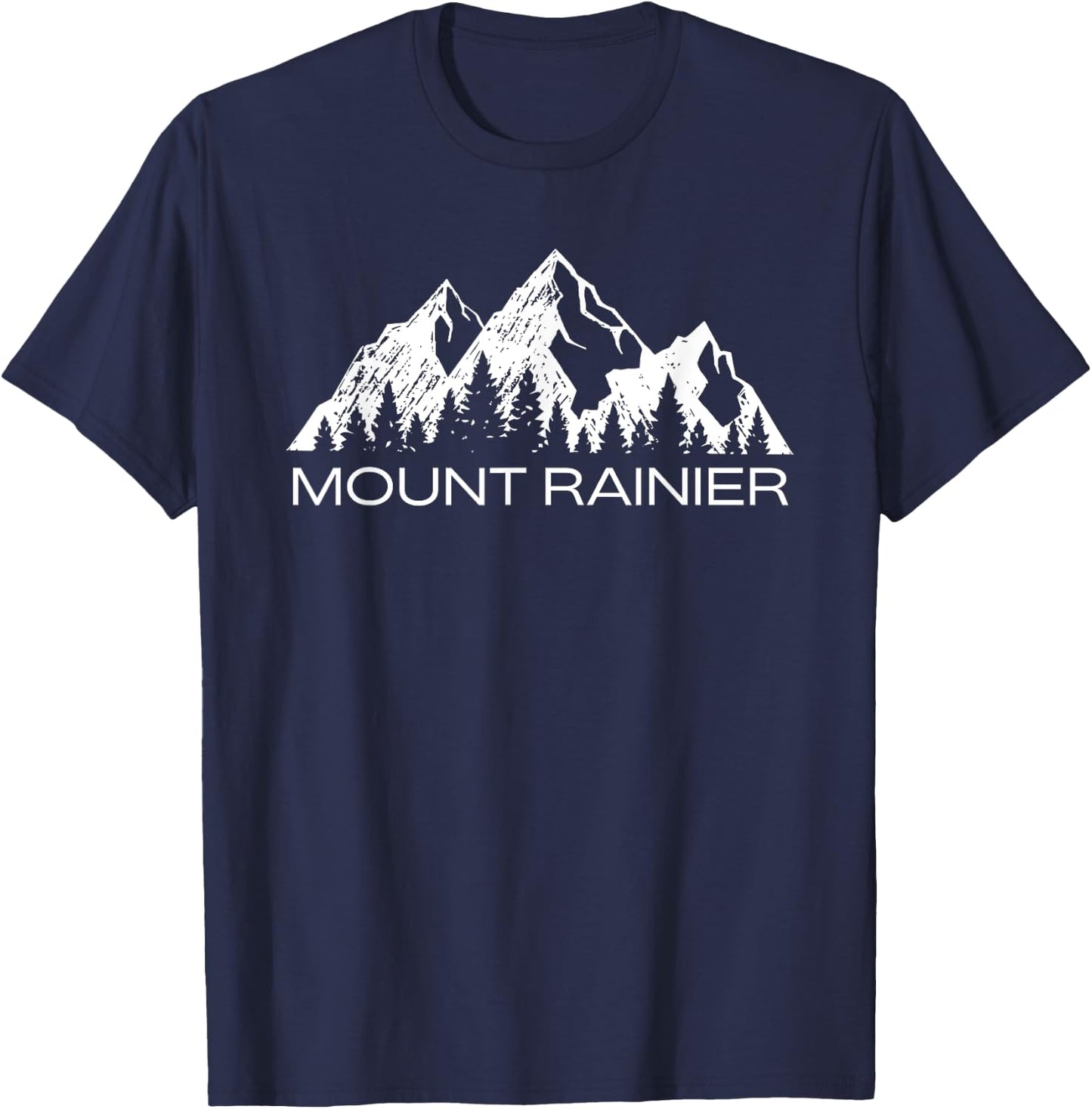 Mount Rainier Shirt Mt Rainier National Park Washington Gift T-Shirt - T-Shirt | Navy