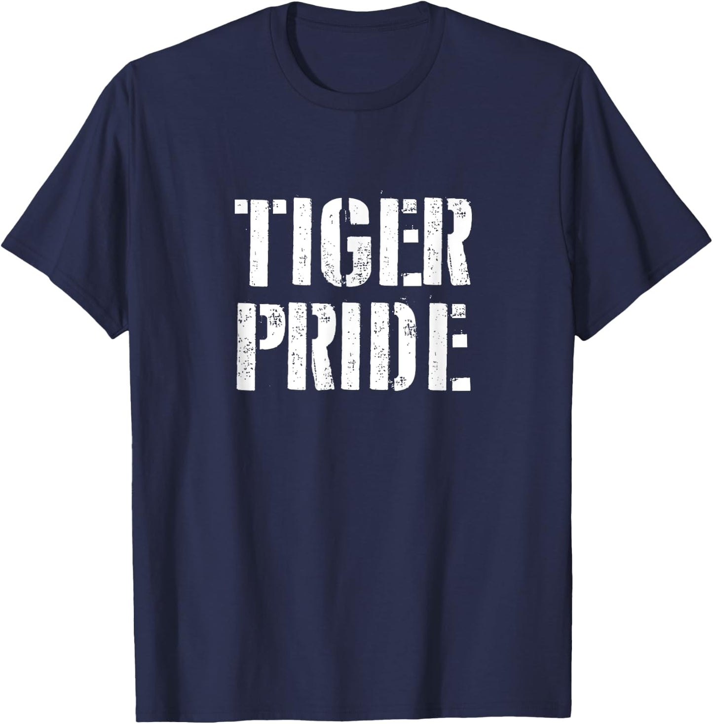 Tiger Pride T Shirt for any Sports Fan School Spirit Shirt T-Shirt - T-Shirt | Navy