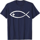 Jesus fish T-Shirt - T-Shirt | Navy