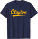 Clayton High School Vintage Swoosh T-Shirt - T-Shirt | Navy
