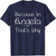 ANGELA Custom Mother Christmas Mom Girl Wife First Names Funny Personalized Birthday Women Name Gift T-Shirt - T-Shirt | Navy