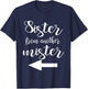 Matching Sister From Another Mister Best Friend BFF T-Shirt - T-Shirt | Navy