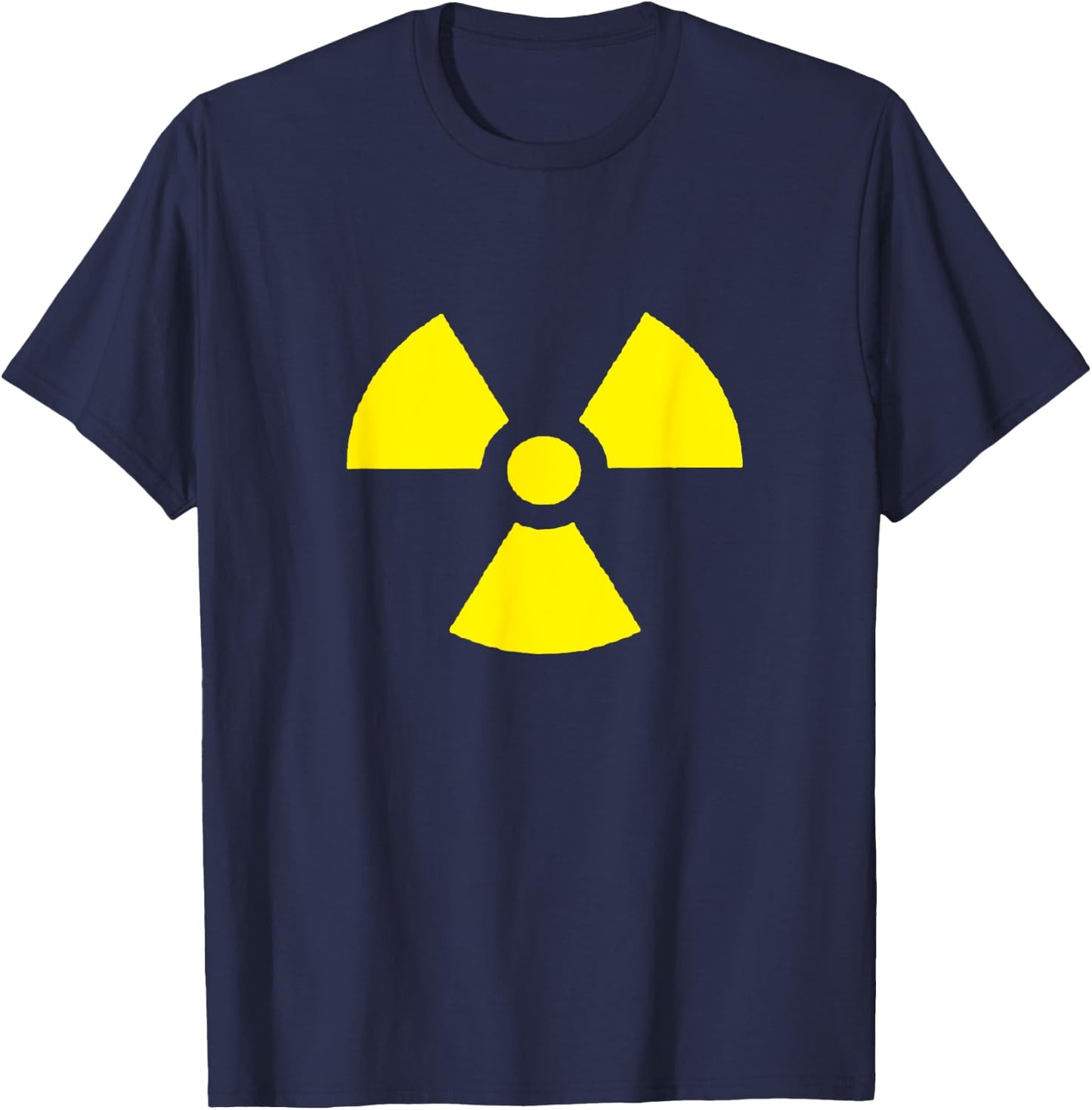 Nuclear Warning Radiology Danger Sign Radioactivity T-Shirt - T-Shirt | Navy