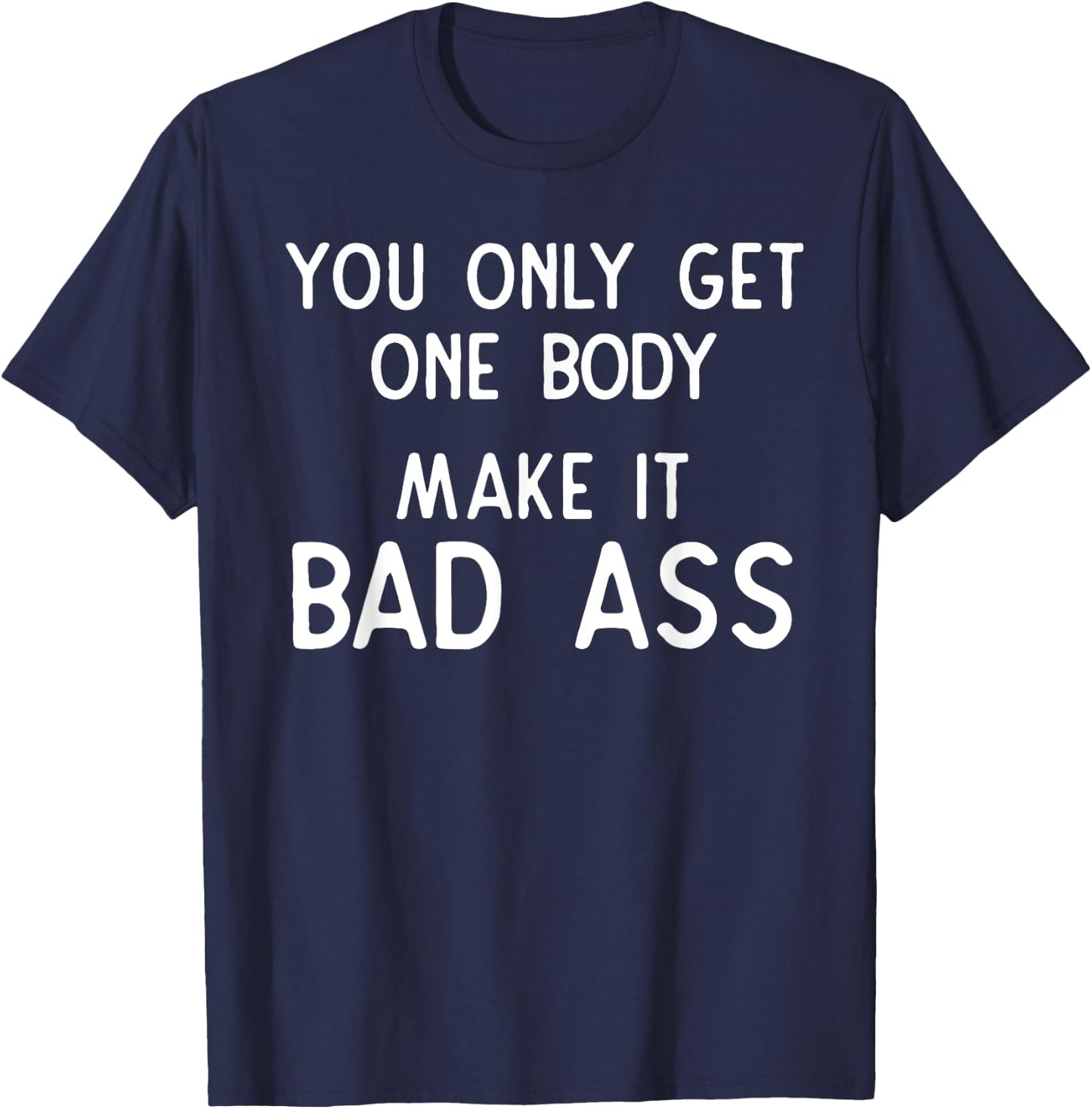 Gym Motivational Quote Gift Workout Fitness Meme Slogan T-Shirt - T-Shirt | Navy