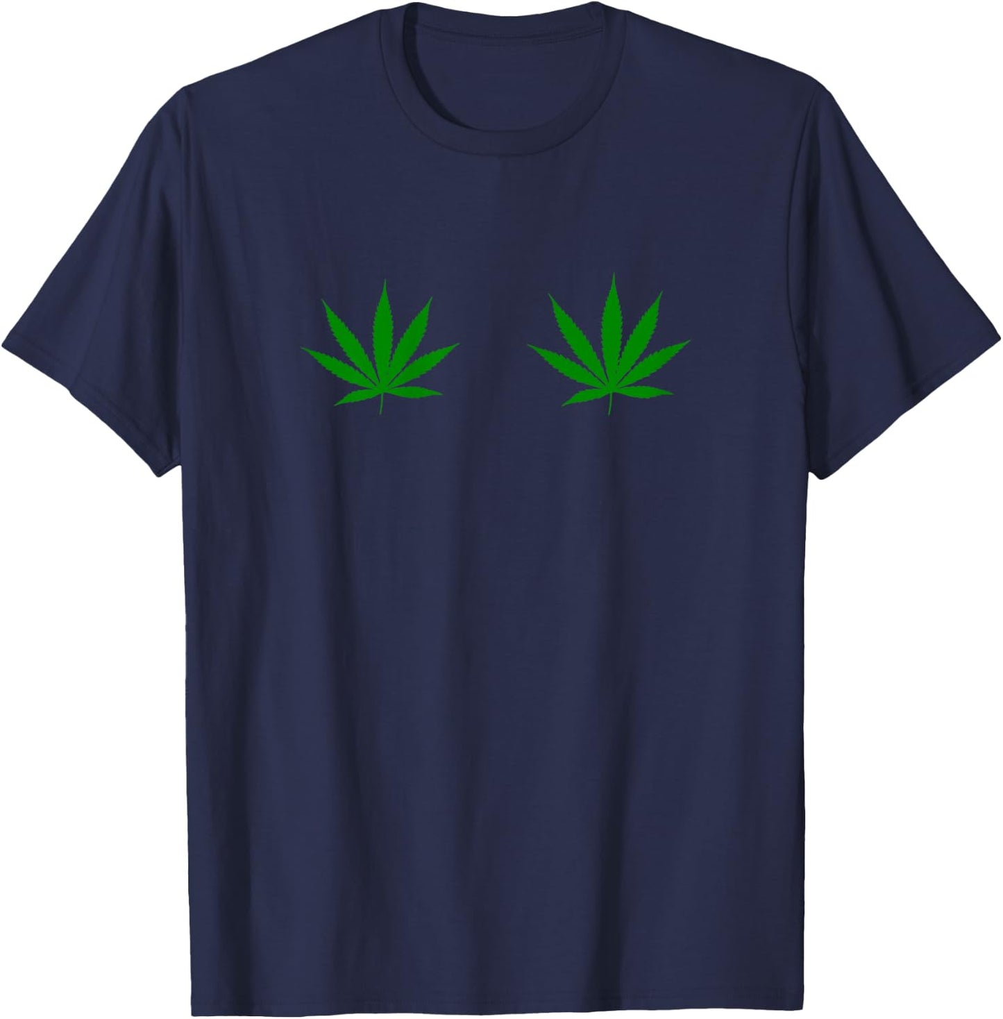 Halloween Mermaid Costume Cannabis Weed Leaf Marijuana Shirt T-Shirt - T-Shirt | Navy