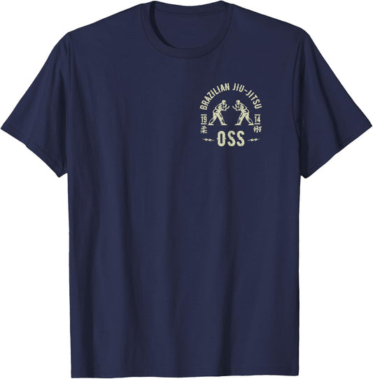 Brazilian Jiu Jitsu Arte Suave Oss BJJ T-Shirt - T-Shirt | Navy