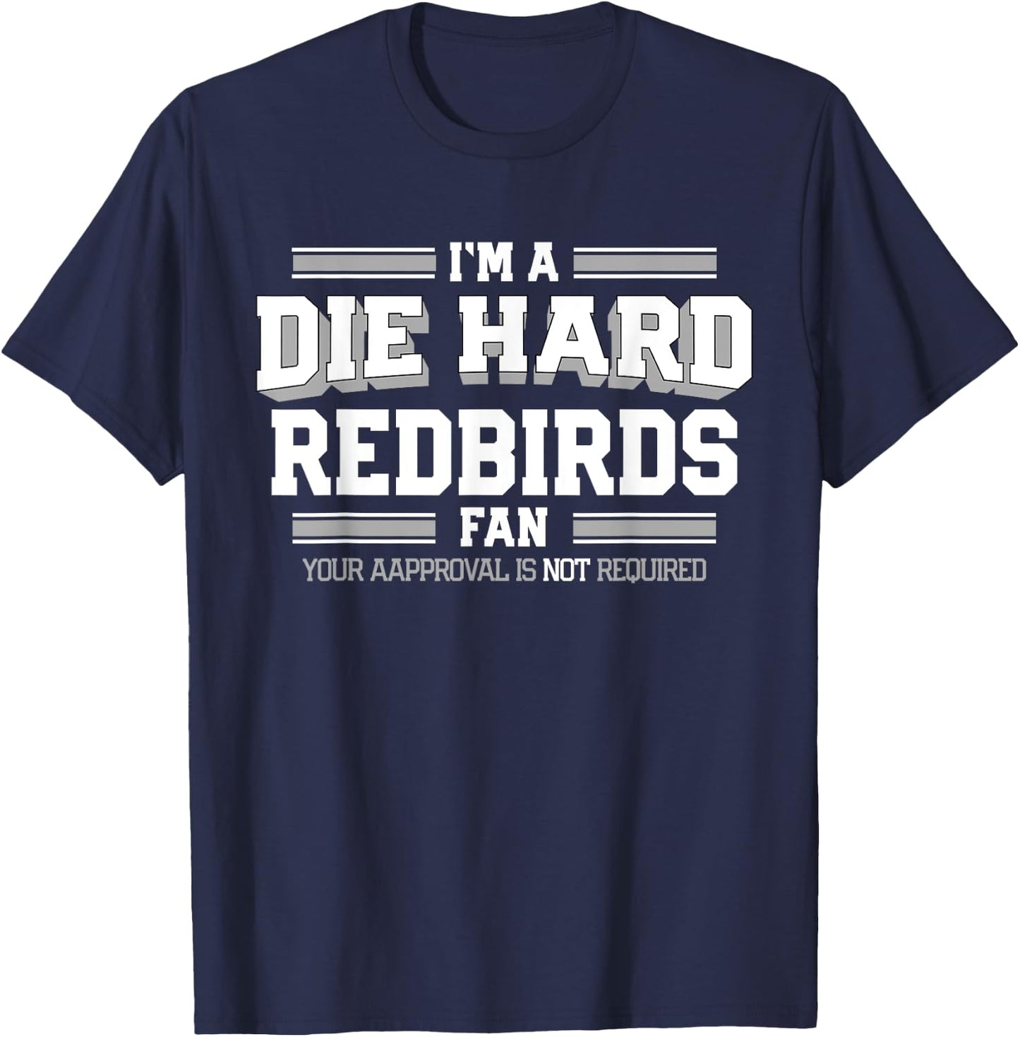 Redbirds Alton Die Hard Fan HS T-Shirt - T-Shirt | Navy