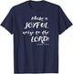 Christian Psalm 100 Music and Song T-Shirt - T-Shirt | Navy