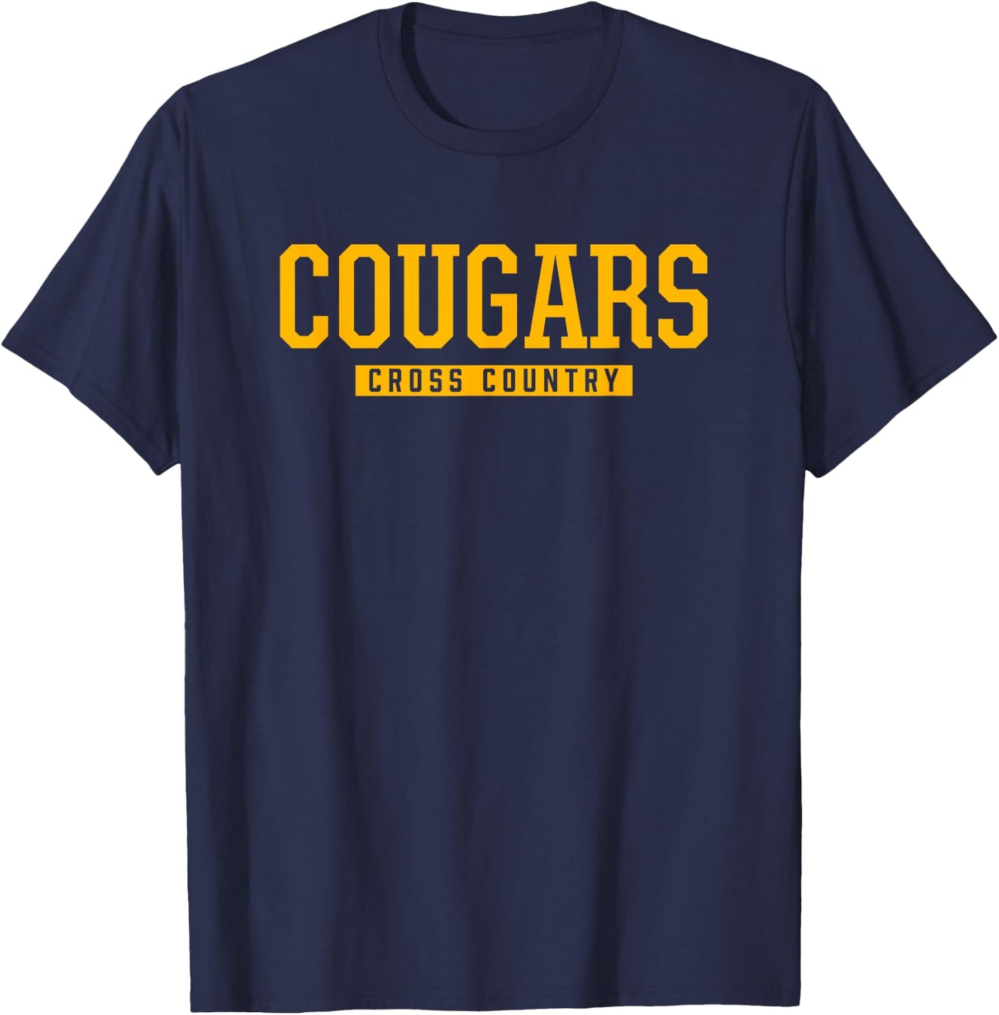 Croatan Cougars Cross Country HS T-Shirt - T-Shirt | Navy