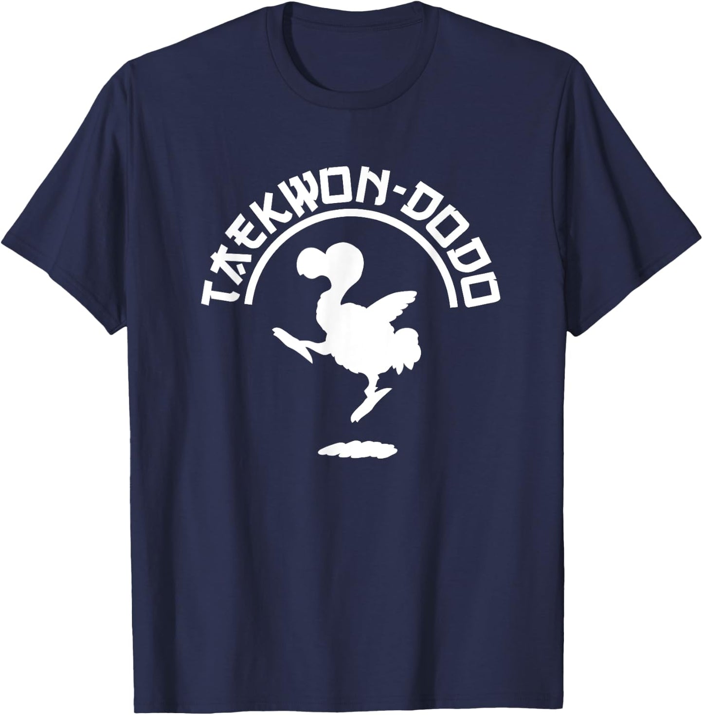 Funny Taekwondo + Dodo = Taekwon-dodo (Taekwon-do) T-Shirt - T-Shirt | Navy