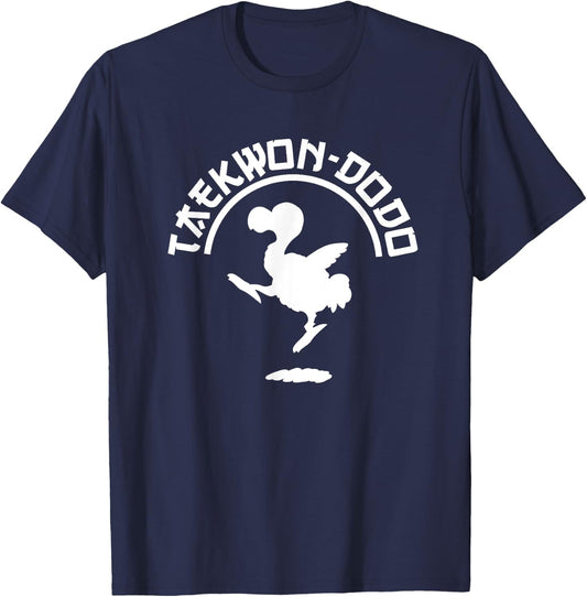 Funny Taekwondo + Dodo = Taekwon-dodo (Taekwon-do) T-Shirt - T-Shirt | Navy