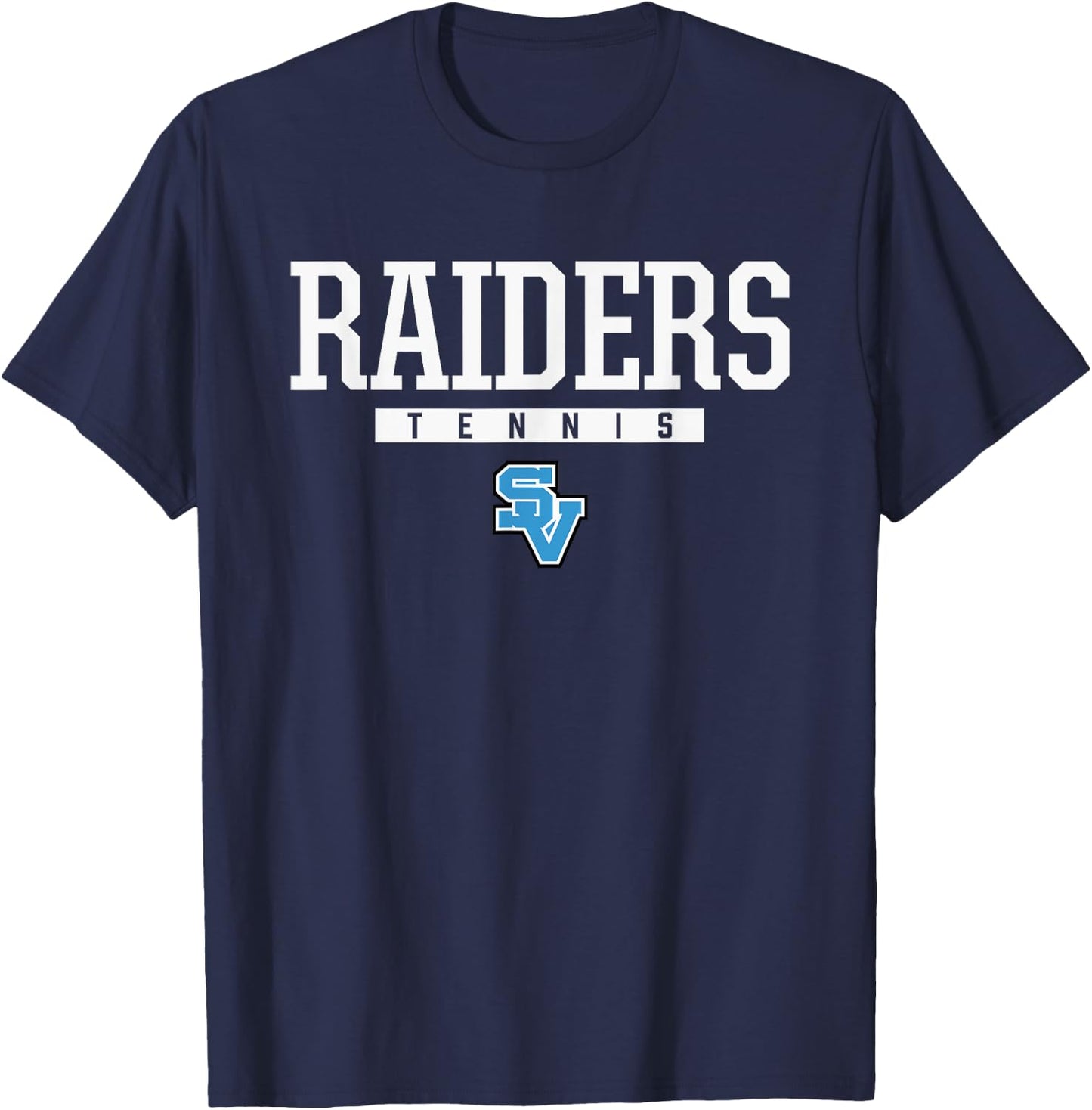 Seneca Valley Raiders Logo Tennis HS T-Shirt - T-Shirt | Navy