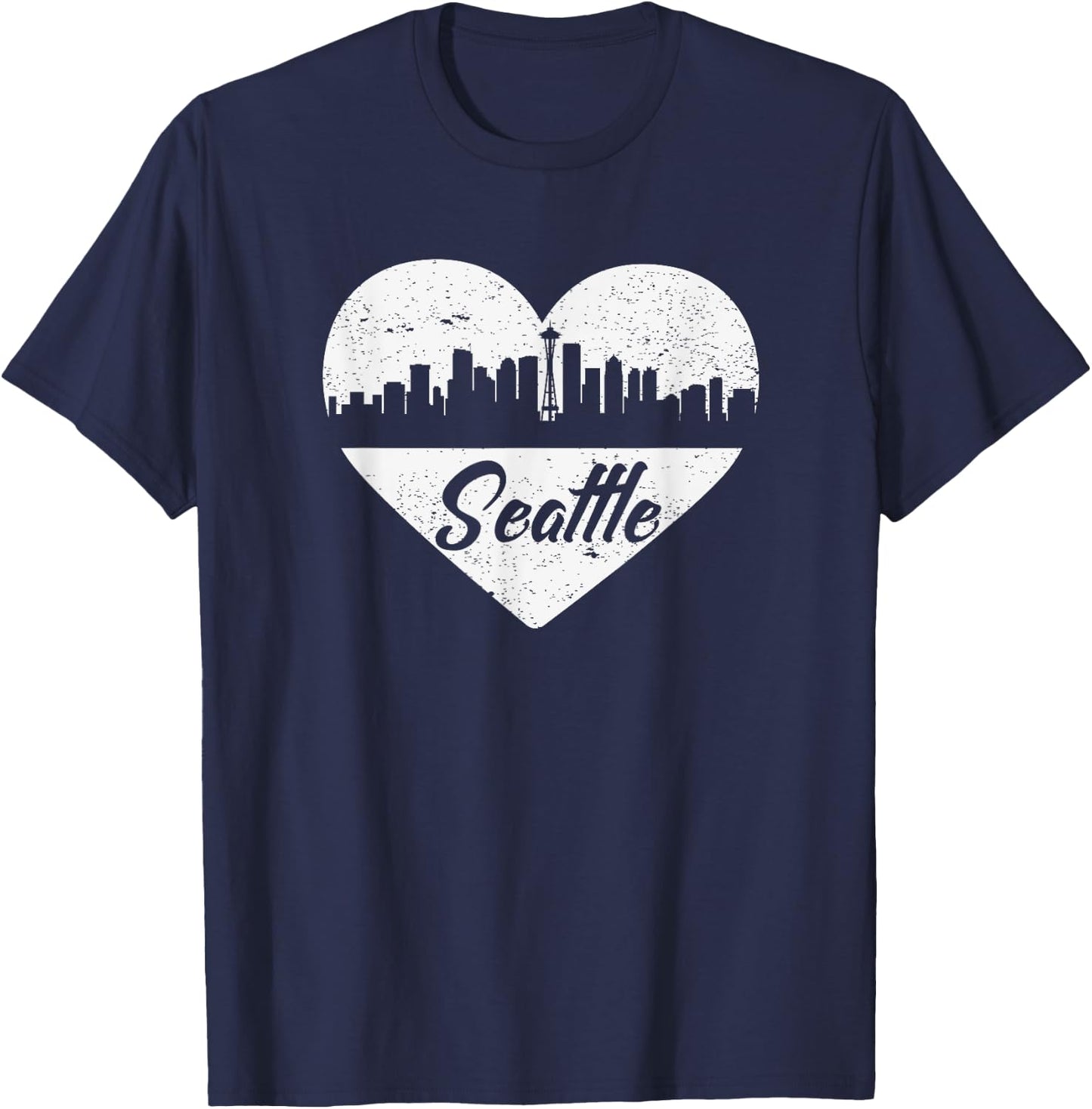 I Love Seattle - Seattle Shirt Gift Seattle Travel T-Shirt - T-Shirt | Navy