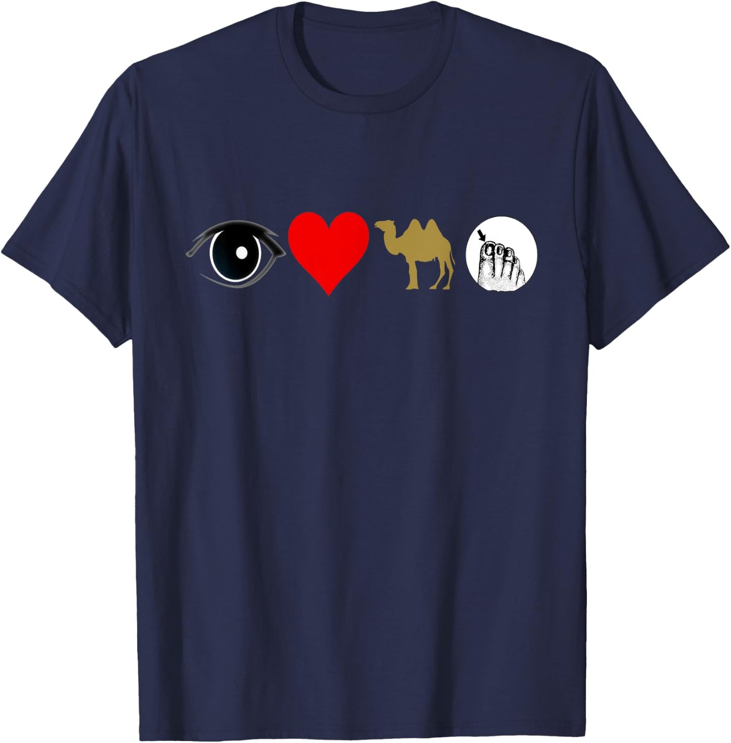 I love camel toe T-Shirt - T-Shirt | Navy