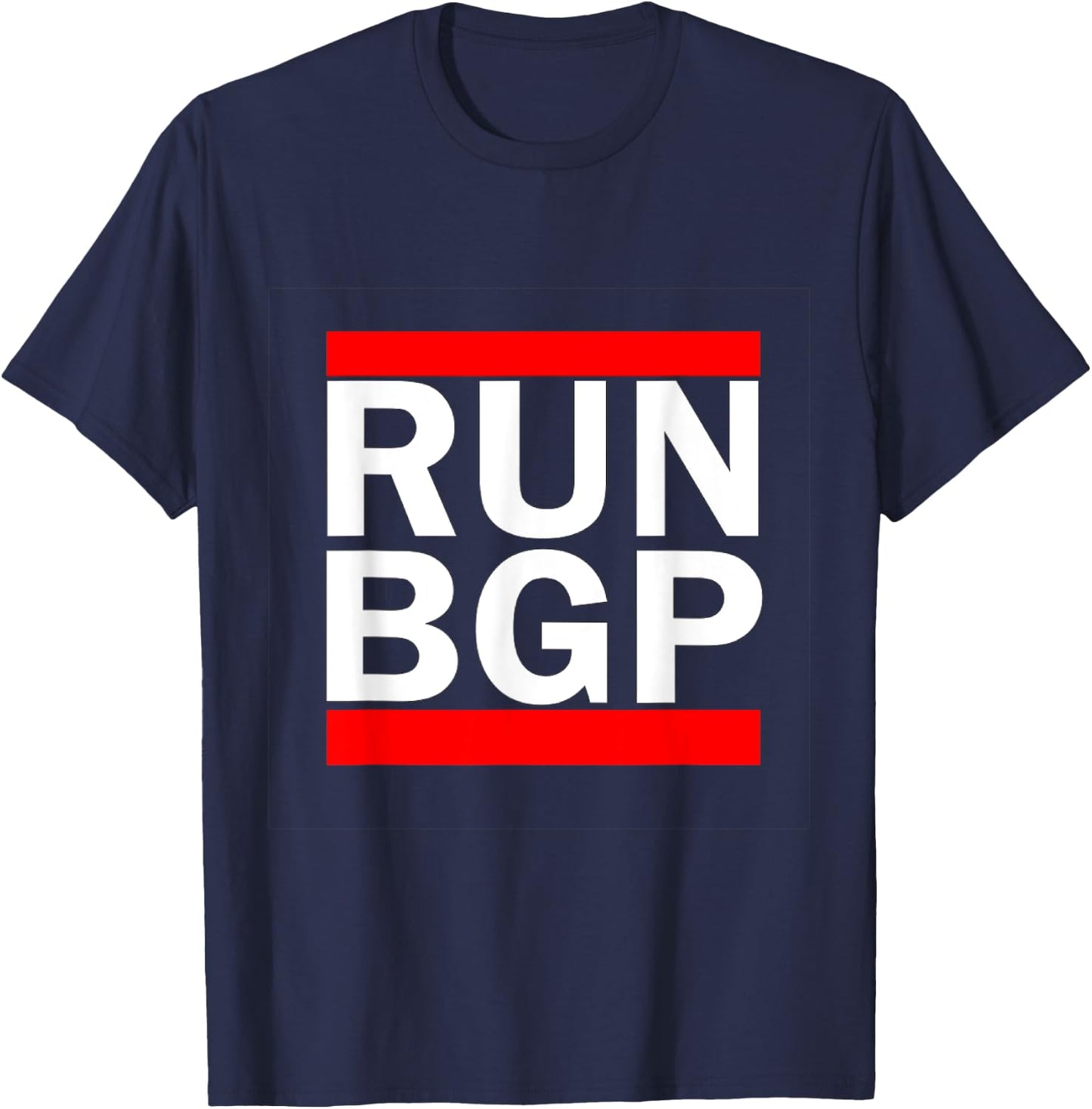 Run BGP Network Engineer Funny Computer T-Shirt - T-Shirt | Navy