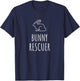 Bunny Rescuer Rabbit Rescue Foster Pet Owner T-Shirt - T-Shirt | Navy