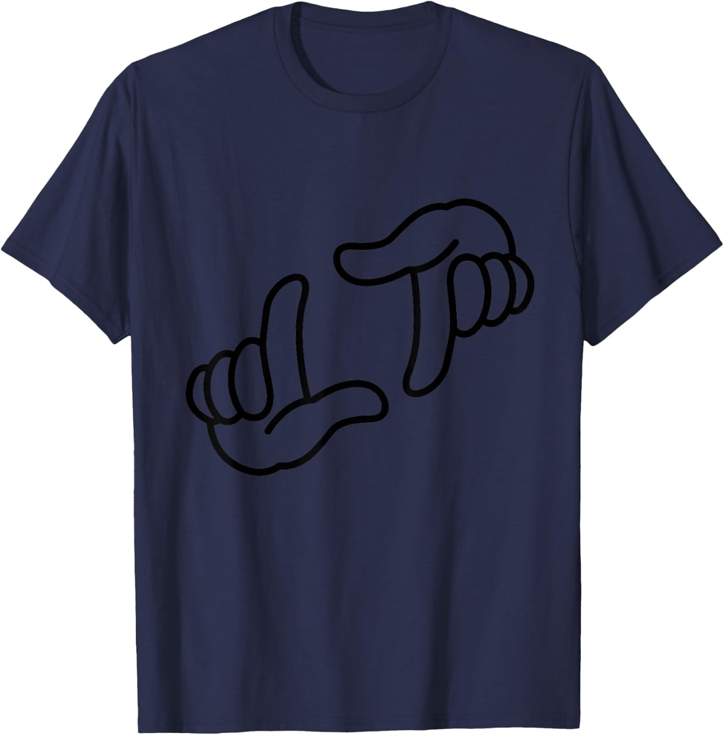 L7 Weenie Funny Loser Hands Vintage 90s T-Shirt - T-Shirt | Navy