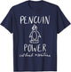 Penguin Power Cut Bank Montana Women's Men's Youth T-Shirt - T-Shirt | Navy