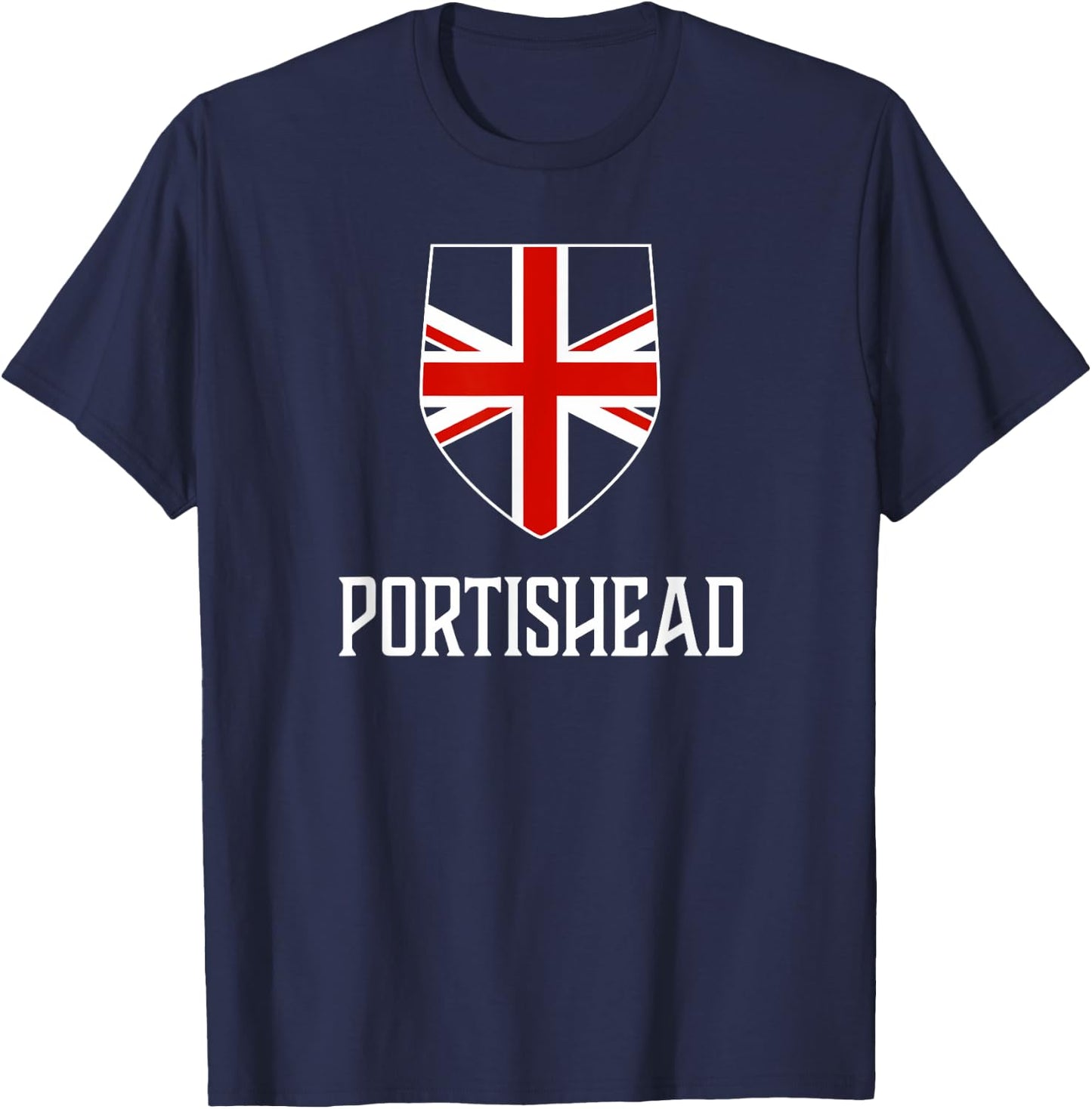 Portishead, England - British Union Jack UK T-Shirt - T-Shirt | Navy