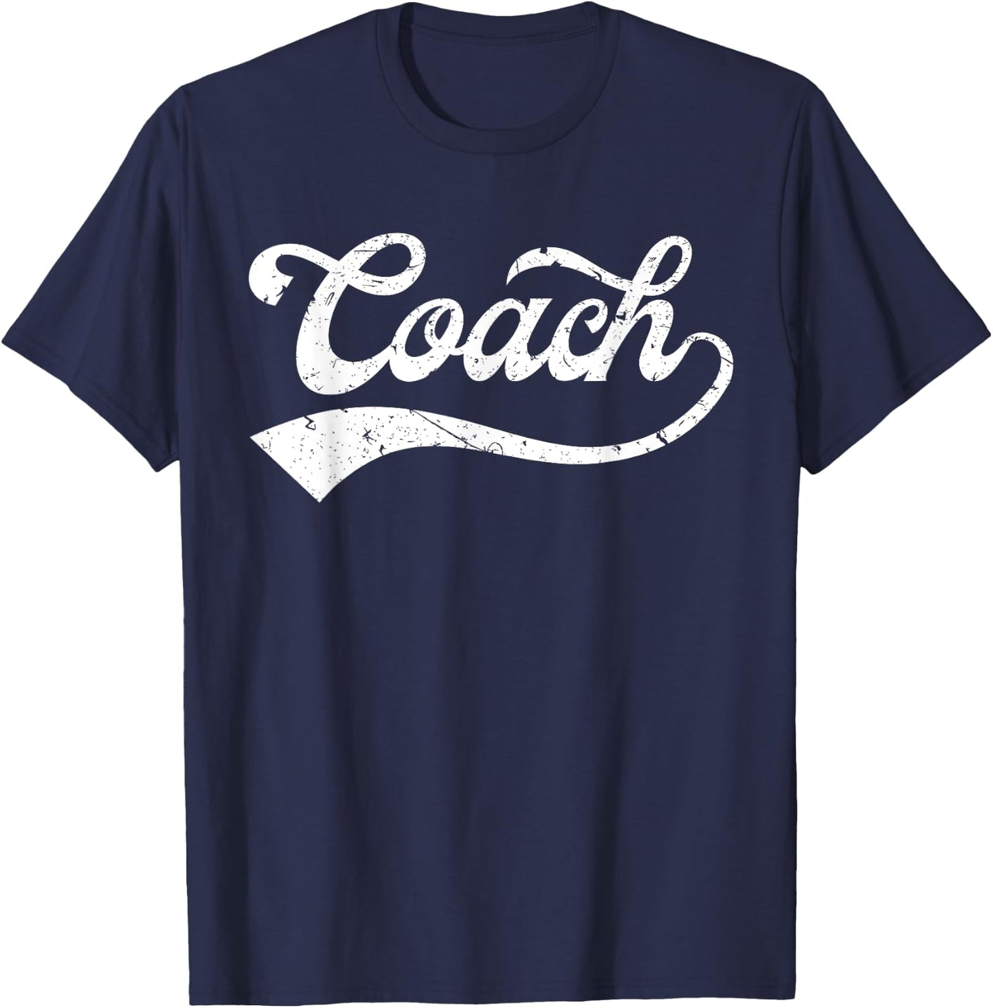 Coach Vintage Distressed Personal Trainer Coaching Gift T-Shirt - T-Shirt | Navy