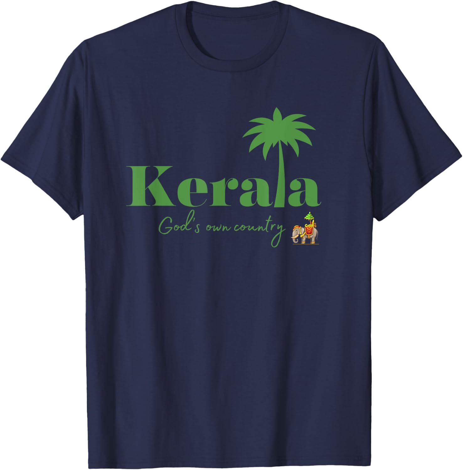 kerala God's own country T-Shirt - T-Shirt | Navy