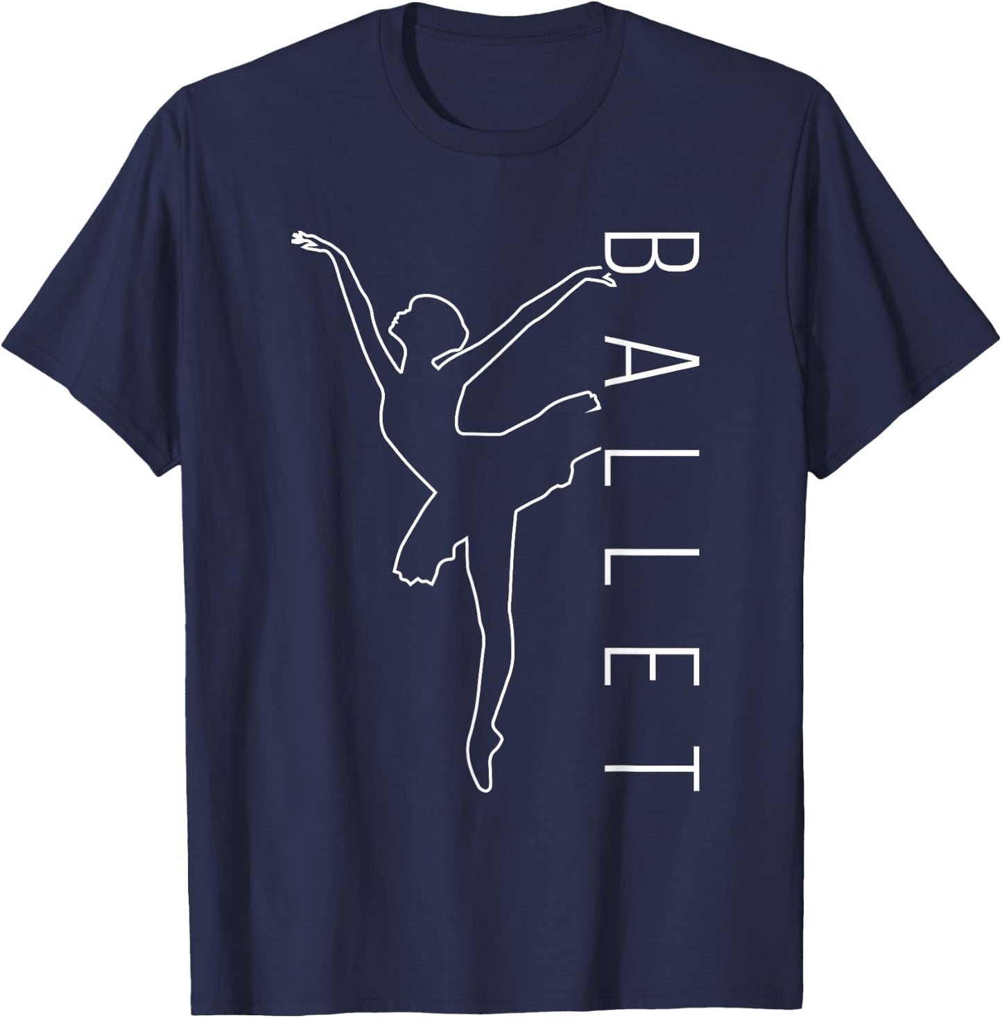 Funny Ballet Dance Danseuse Ballerina En Pointe Shoe Lovers T-Shirt - T-Shirt | Navy