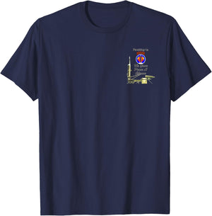 56th FA Pershing 1a We Gave Peace a Chance small frnt design T-Shirt - T-Shirt | Navy