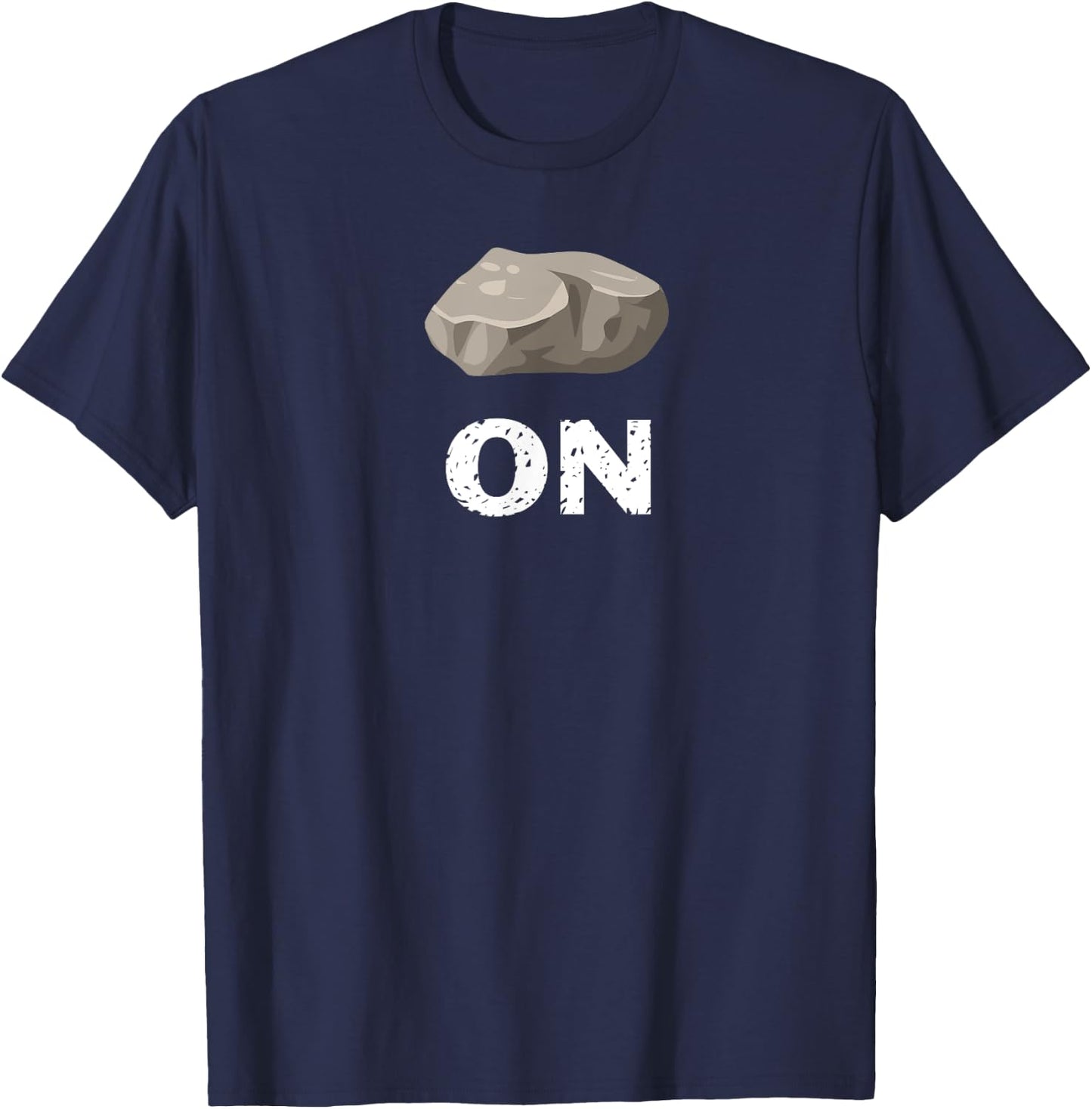 Rock On Funny Rock Geology Mineral T-Shirt - T-Shirt | Navy