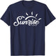 Sunrise with Jesus (Logo in White) T-Shirt - T-Shirt | Navy