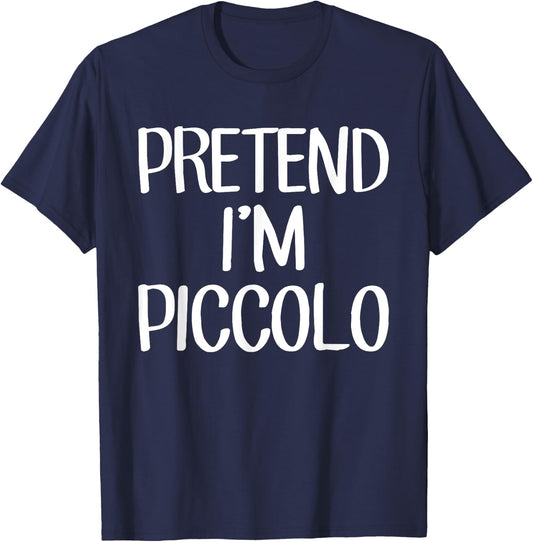 Pretend I'm Piccolo Costume Family Lazy Easy Halloween T-Shirt - T-Shirt | Navy