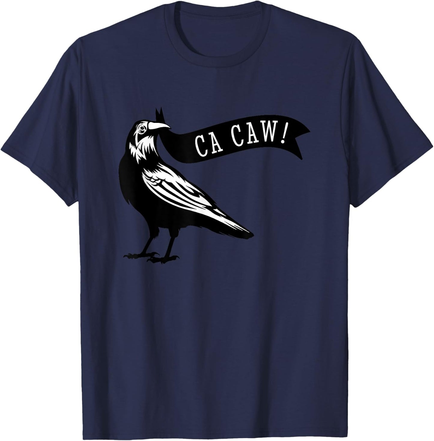 Funny Blackbird Crow Ca Caw for Bird Watching Crow Lovers T-Shirt - T-Shirt | Navy