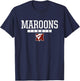 Moline Maroons Logo Tennis HS T-Shirt - T-Shirt | Navy