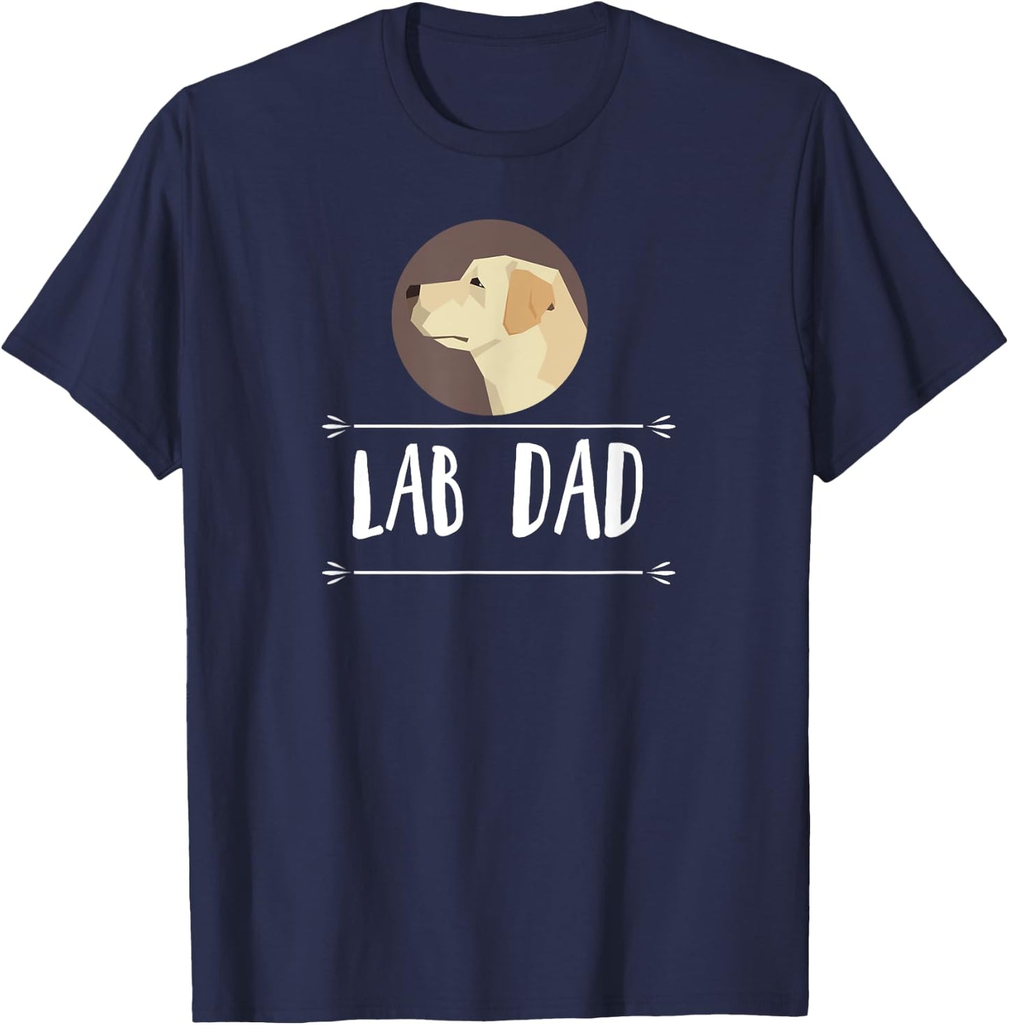 Lab Dad! Yellow Labrador Retriever Dog Gift Men Women Girls Kids T-Shirt - T-Shirt | Navy
