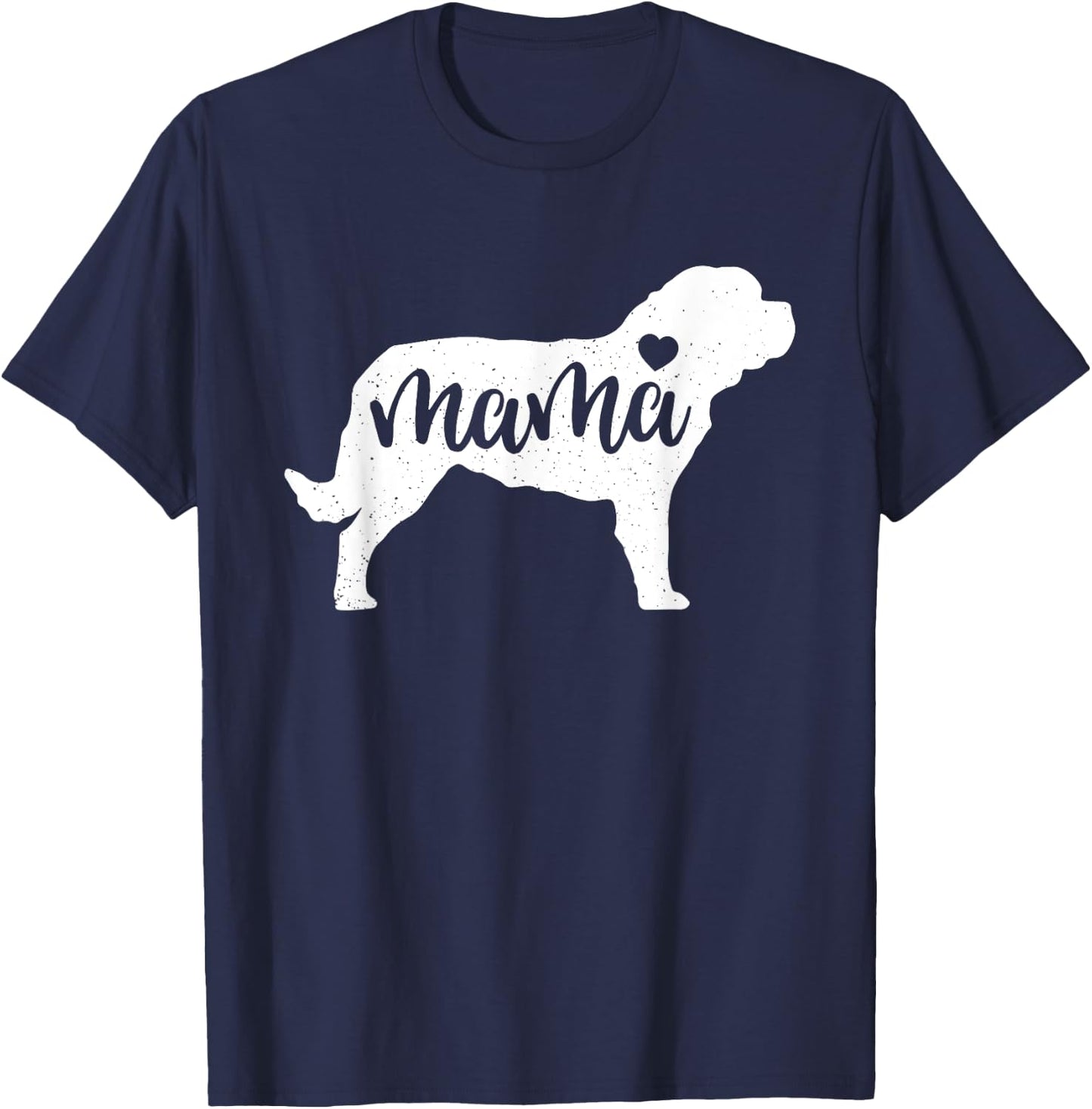 St. Bernard Mama Mom Dog Cute Mothers Day Gift T-Shirt - T-Shirt | Navy