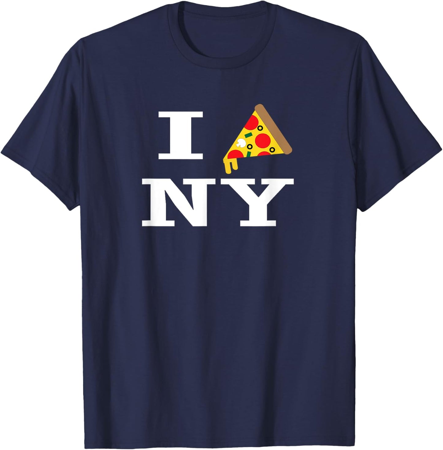 I Pizza NY - I Love New York Pizza Funny T-Shirt - T-Shirt | Navy