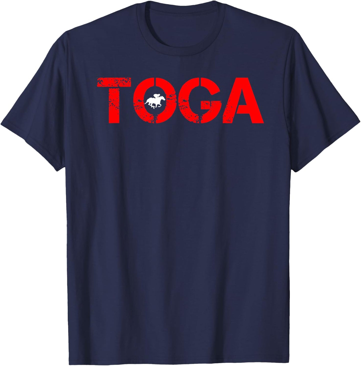 Toga Saratoga Springs Horse Racing T-Shirt - T-Shirt | Navy