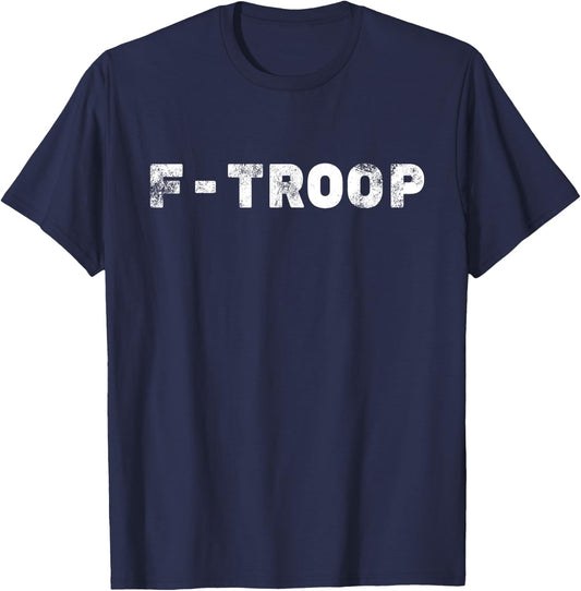 F-Troop Company - Military College Shirt - Vintage T-Shirt - T-Shirt | Navy