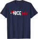 Christmas Angel Gift Shirts Nice (ish) Naughty Funny Christmas T-Shirt - T-Shirt | Navy